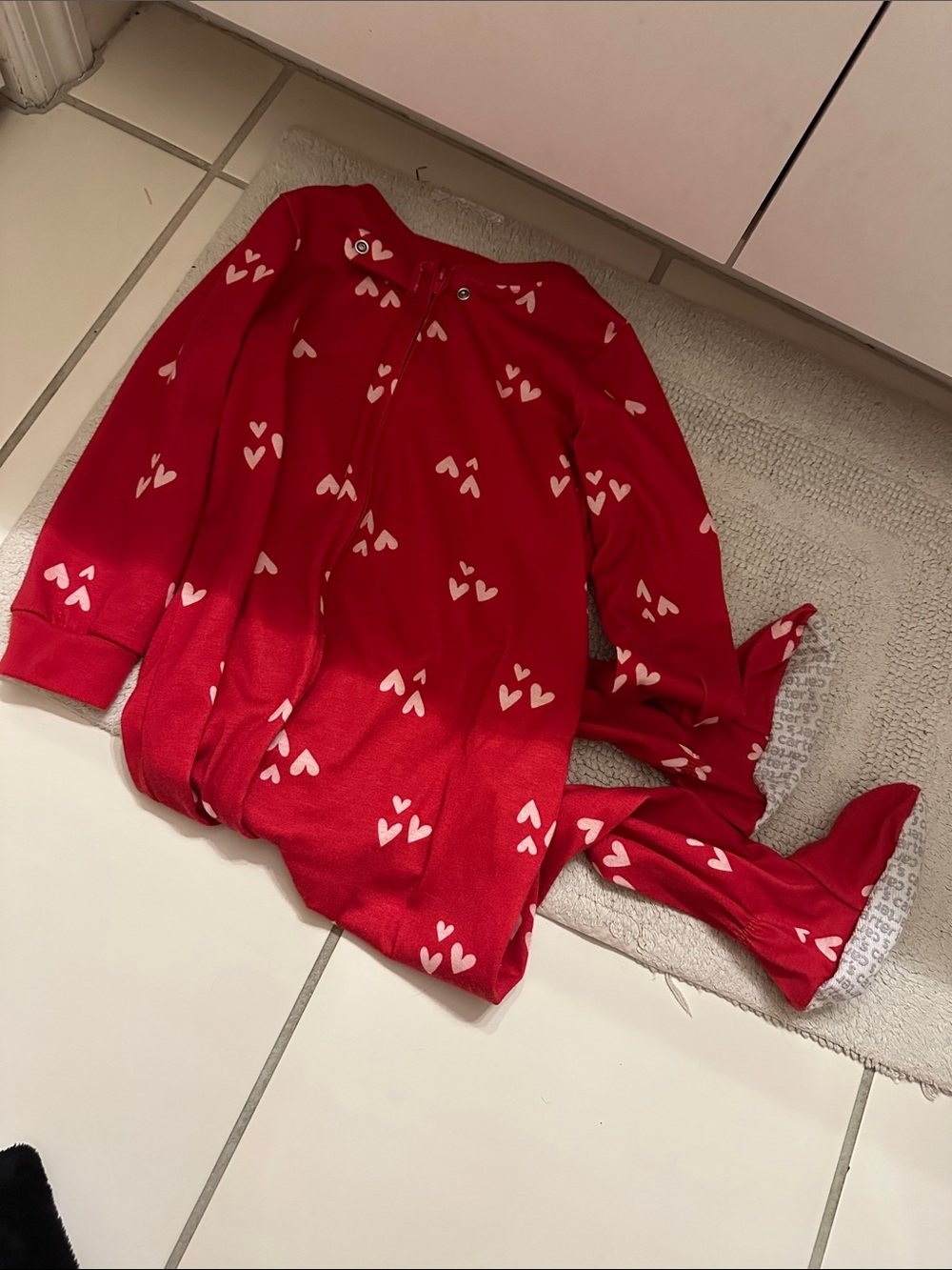 Carter’s Red Heart Print Footies